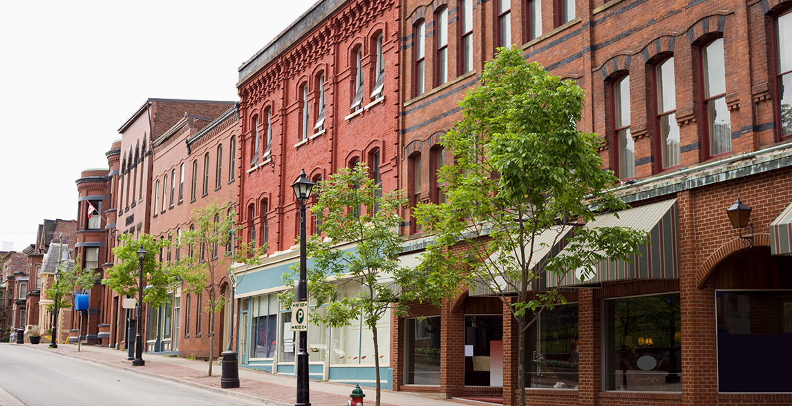 Street view of Saint John's, Canada.