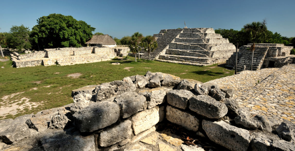 Mayan Ruins at Xcambo, Mexico.