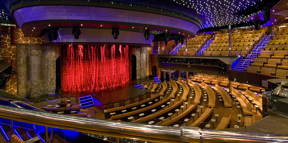 Encore auditorium with expansive stage and seating.