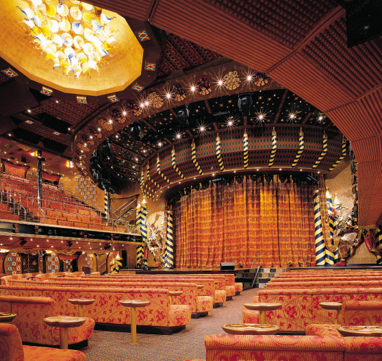 Theater interior on Carnival Liberty.