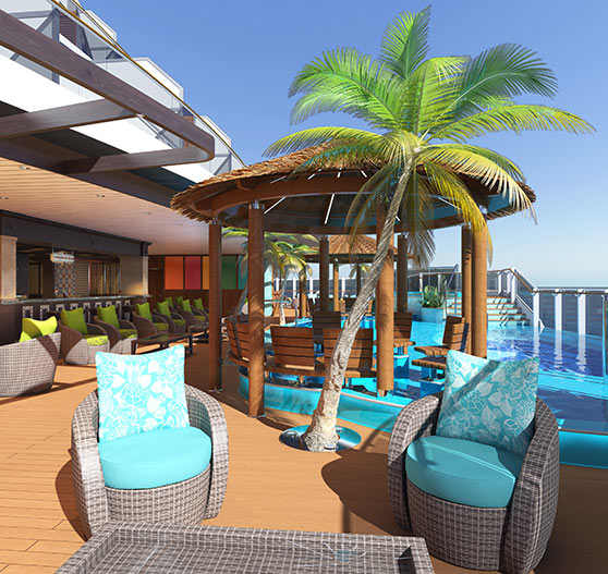 Havana seating render on Carnival Panorama.