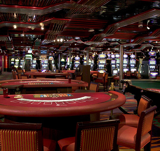 Casino interior on Carnival Sensation.