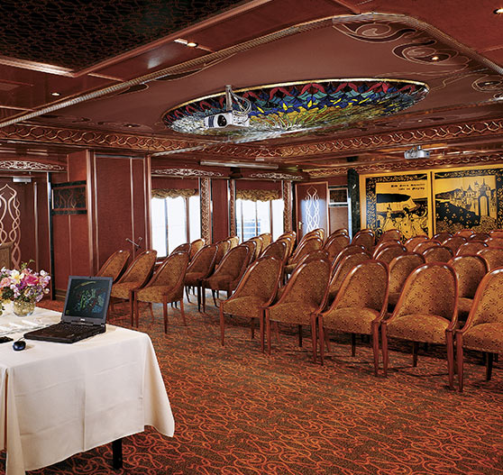 Conference room interior on Carnival Spirit.