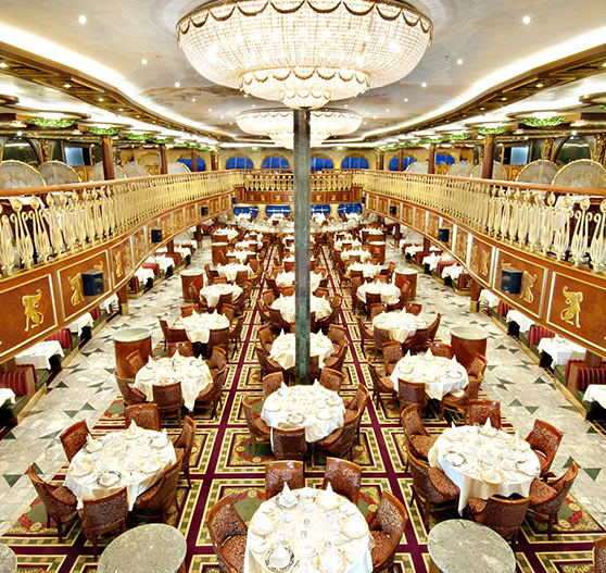 Empire restaurant interior on Carnival Spirit.