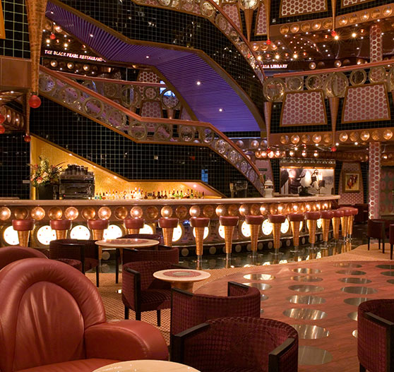 Atrium bar on Carnival Splendor.