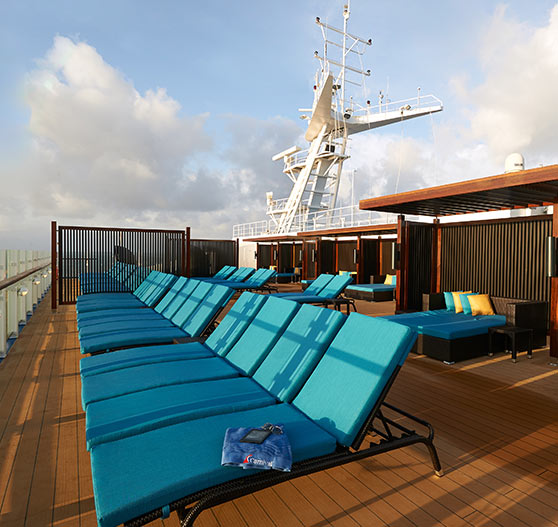 Ocean view from Serenity on Carnival Sunrise.