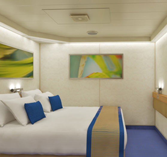 Interior window stateroom on Carnival Sunshine.