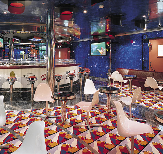 Restaurant interior on Carnival Valor.