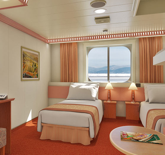 Interior window stateroom on carnival valor.