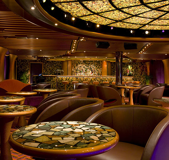 Jazz bar interior on Carnival Dream.