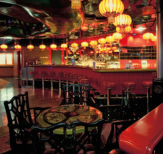 Interior of cafe chinatown on Carnival Ecstasy.
