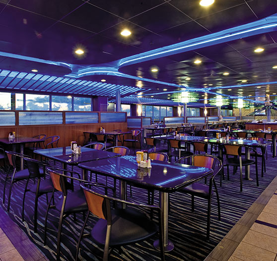 Restaurant lido on Carnival Ecstasy.